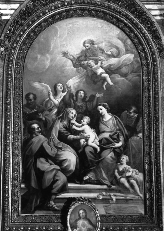Madonna con Sant'Anna e San Giuseppe (pala d'altare) di Calandrucci Gi